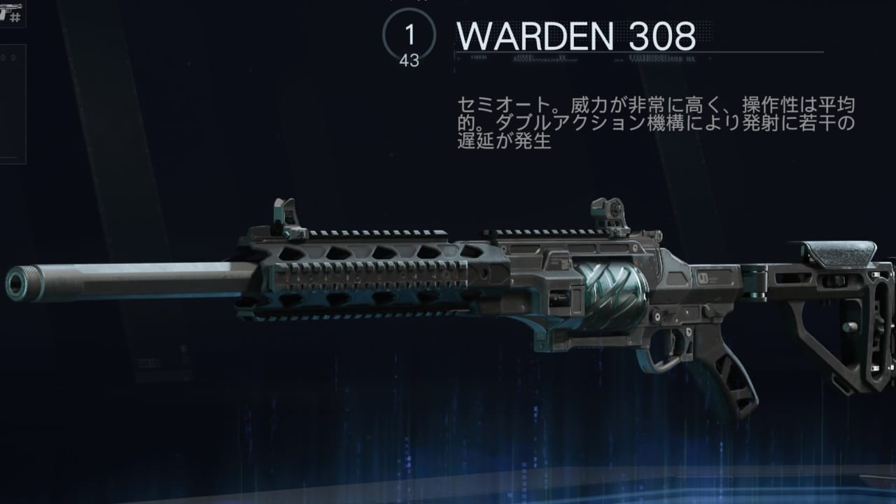 COD BO7のWARDEN 308